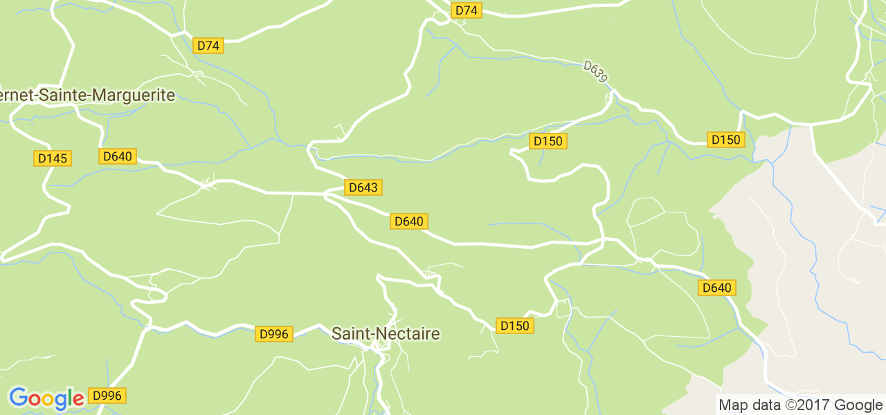 map de la ville de Saint-Nectaire