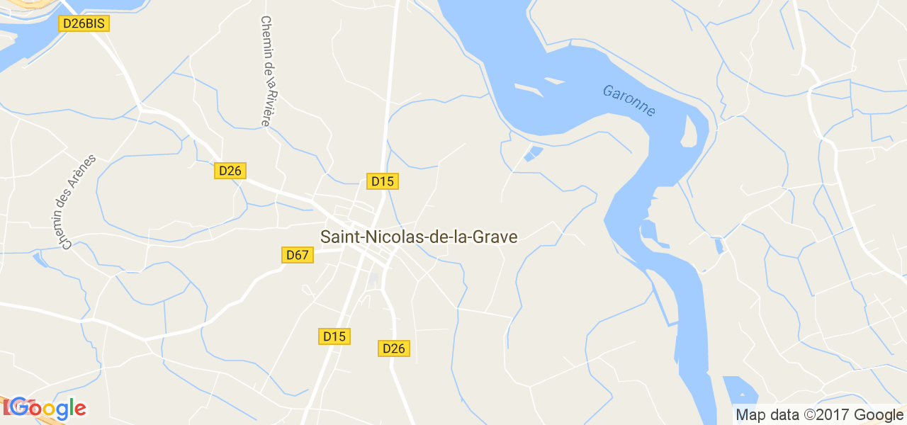 map de la ville de Saint-Nicolas-de-la-Grave