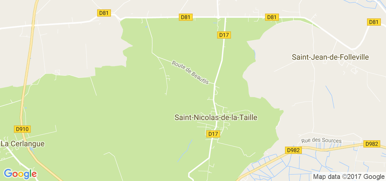 map de la ville de Saint-Nicolas-de-la-Taille