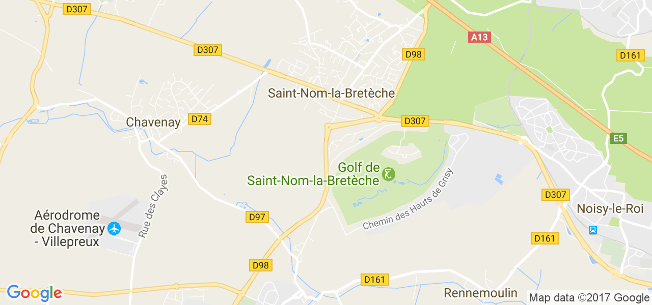 map de la ville de Saint-Nom-la-Bretèche