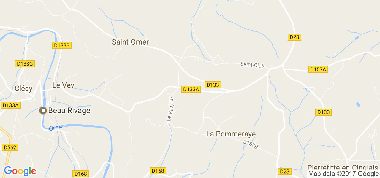 map de la ville de Saint-Omer