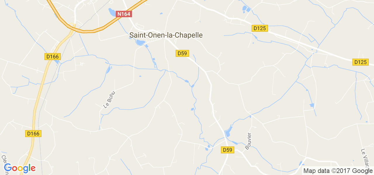 map de la ville de Saint-Onen-la-Chapelle