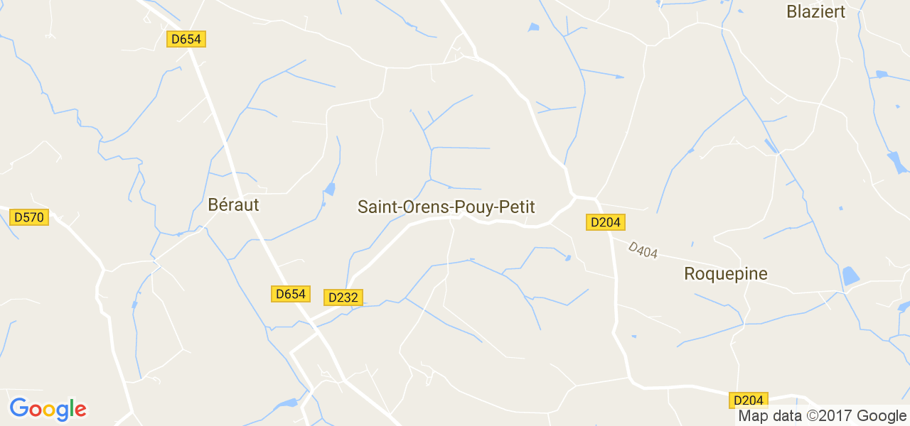 map de la ville de Saint-Orens-Pouy-Petit