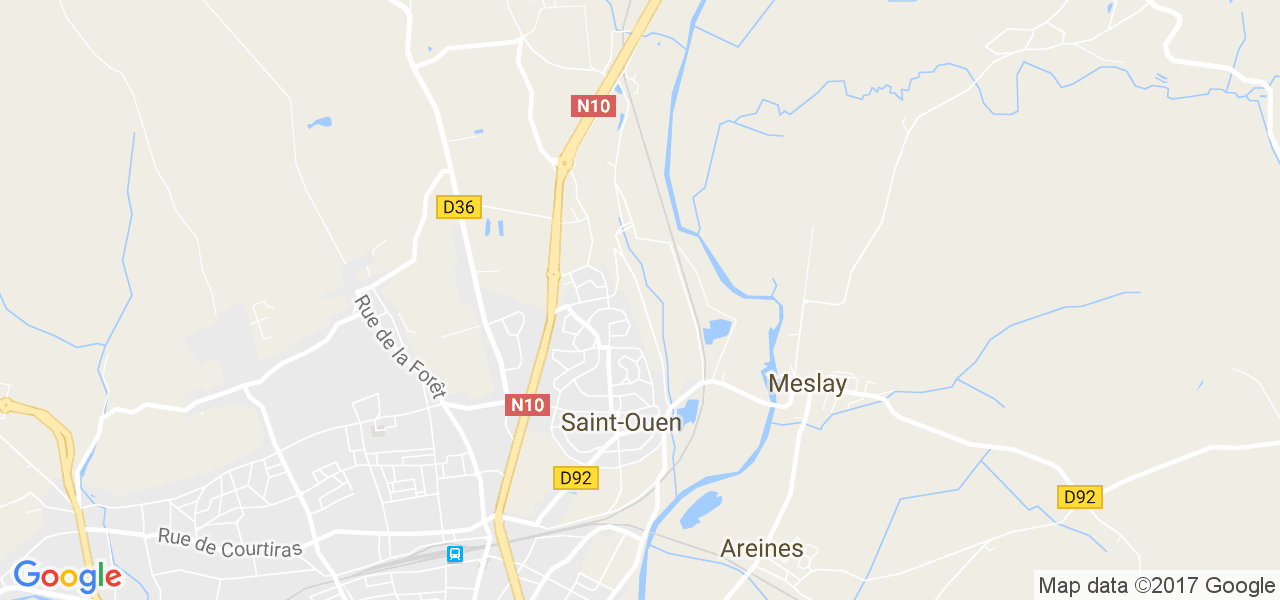 map de la ville de Saint-Ouen