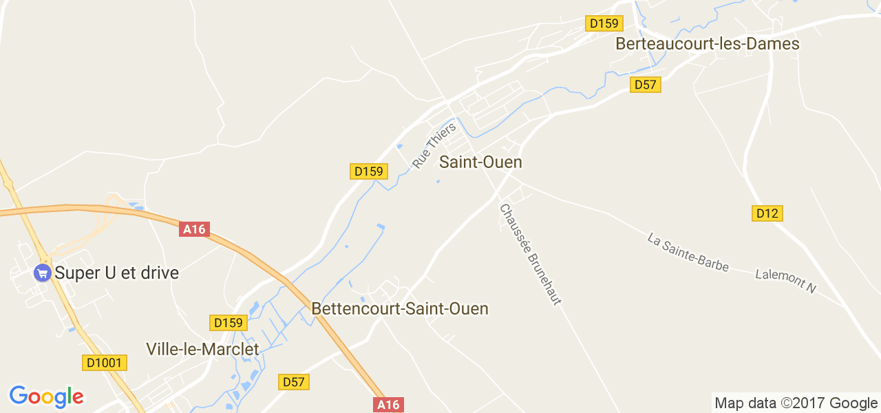 map de la ville de Saint-Ouen