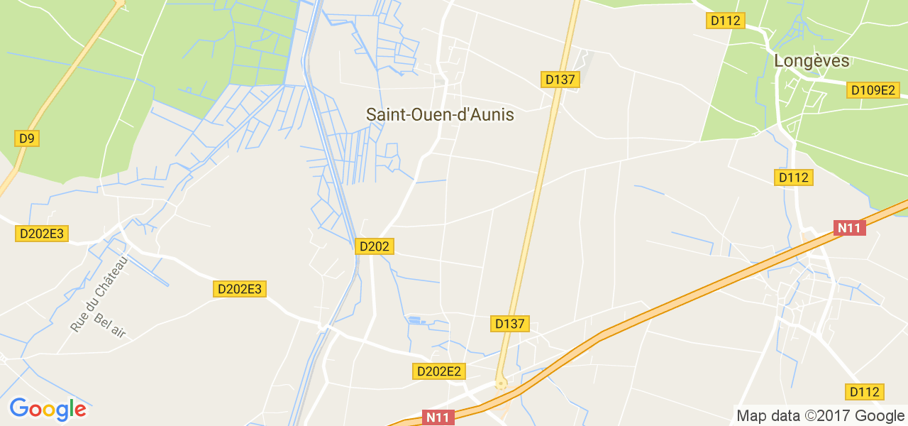 map de la ville de Saint-Ouen-d'Aunis