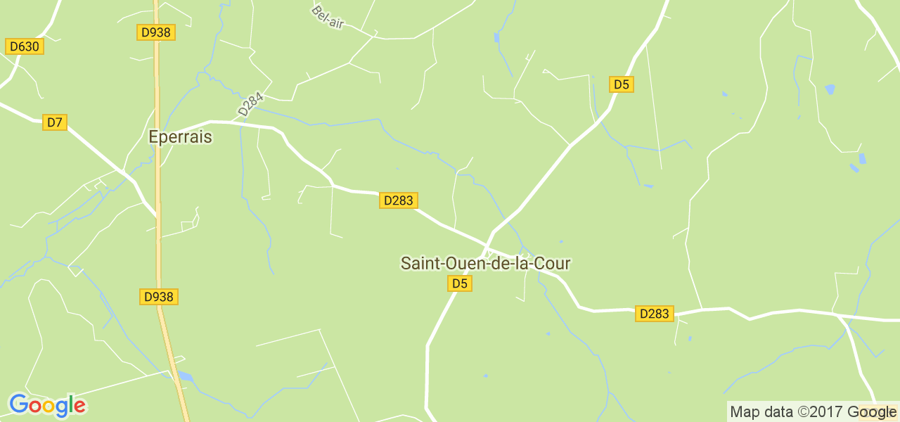 map de la ville de Saint-Ouen-de-la-Cour