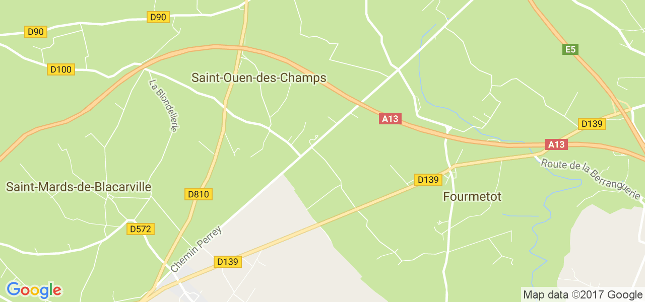 map de la ville de Saint-Ouen-des-Champs