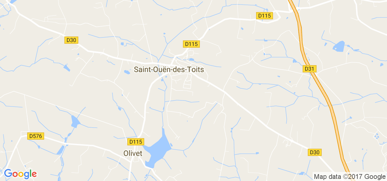 map de la ville de Saint-Ouën-des-Toits