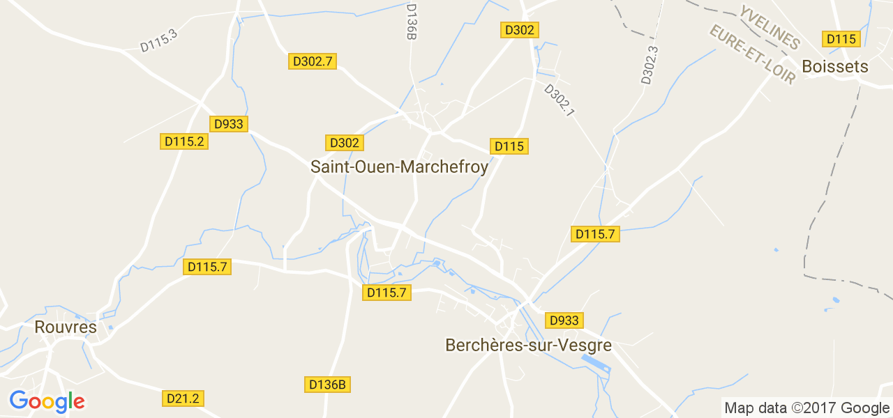 map de la ville de Saint-Ouen-Marchefroy