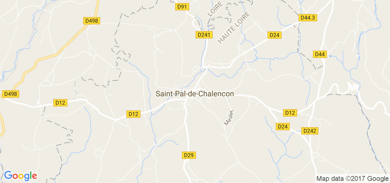 map de la ville de Saint-Pal-de-Chalencon