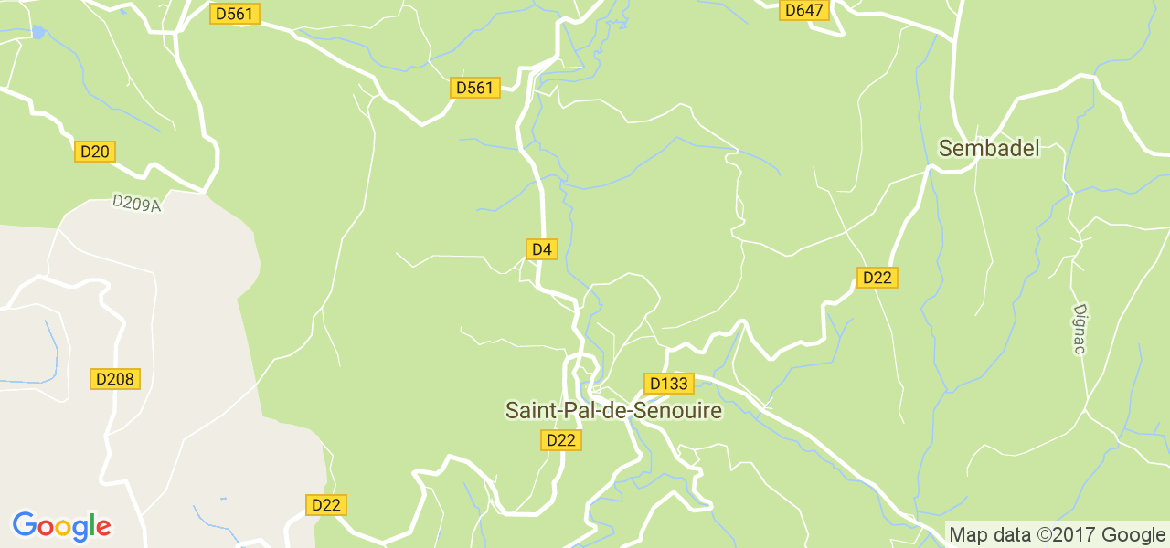 map de la ville de Saint-Pal-de-Senouire