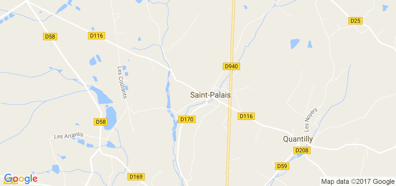 map de la ville de Saint-Palais