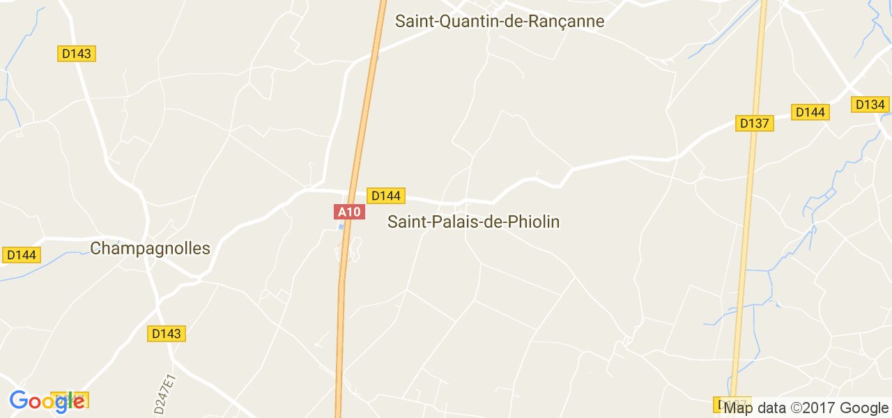 map de la ville de Saint-Palais-de-Phiolin