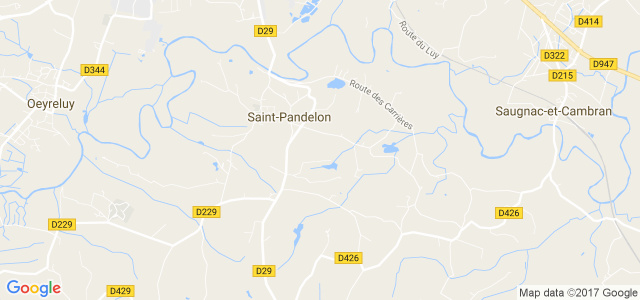 map de la ville de Saint-Pandelon