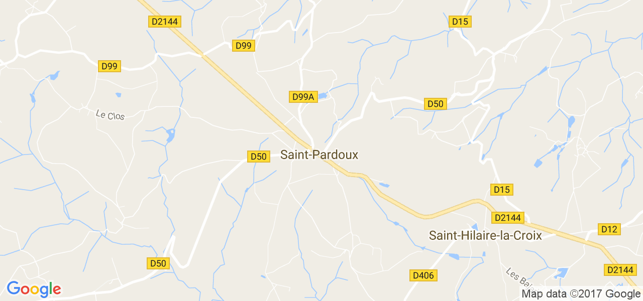 map de la ville de Saint-Pardoux