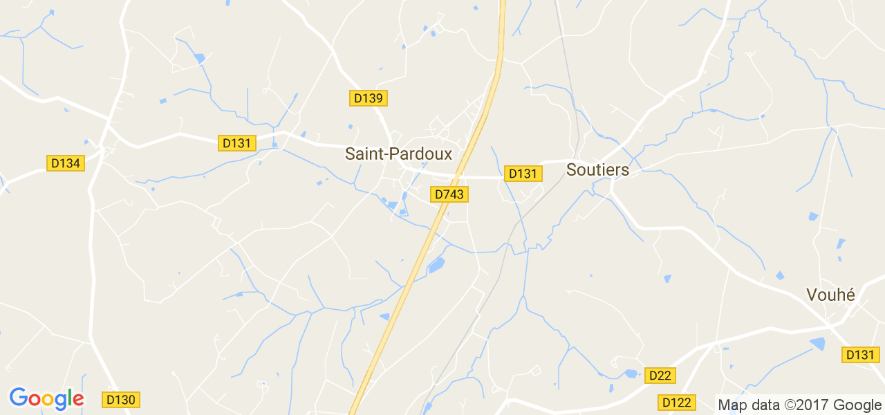 map de la ville de Saint-Pardoux