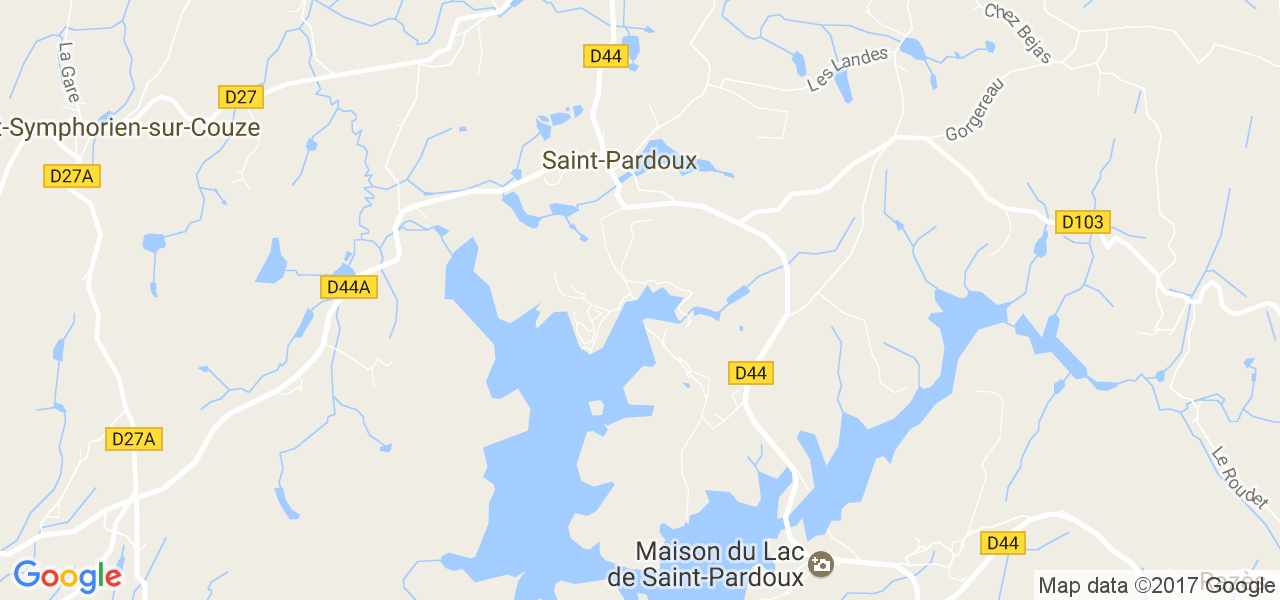 map de la ville de Saint-Pardoux