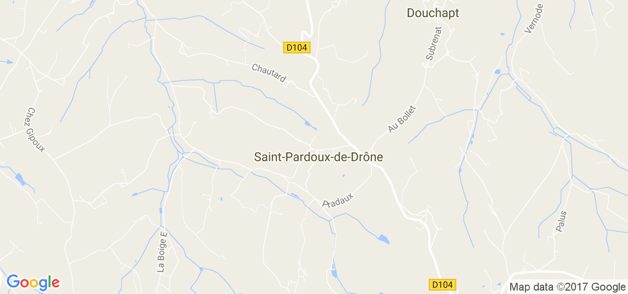 map de la ville de Saint-Pardoux-de-Drône