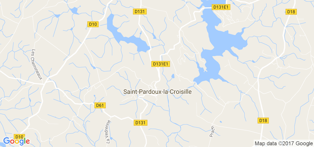 map de la ville de Saint-Pardoux-la-Croisille