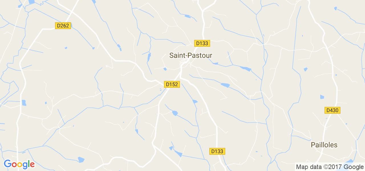 map de la ville de Saint-Pastour