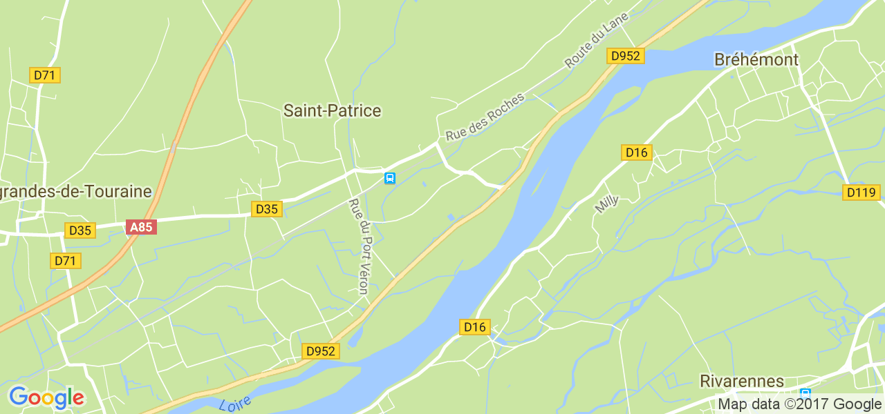 map de la ville de Saint-Patrice