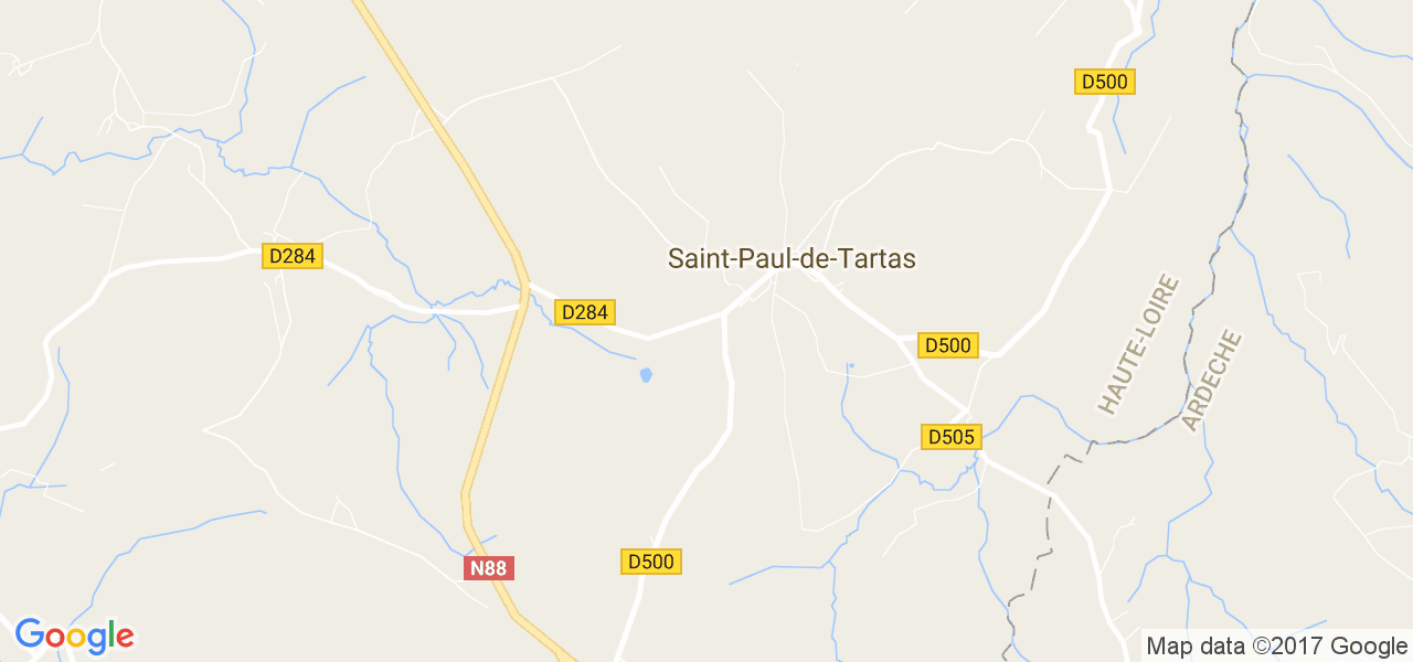 map de la ville de Saint-Paul-de-Tartas