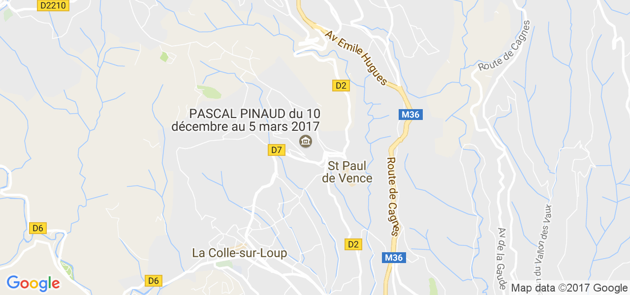 map de la ville de Saint-Paul-de-Vence