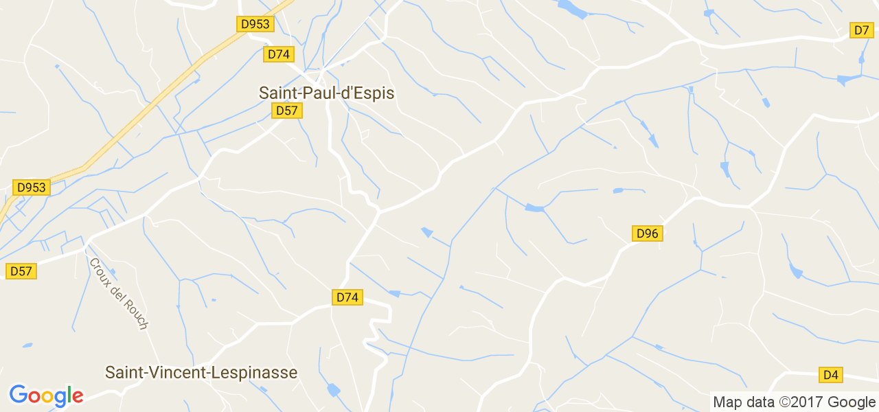 map de la ville de Saint-Paul-d'Espis