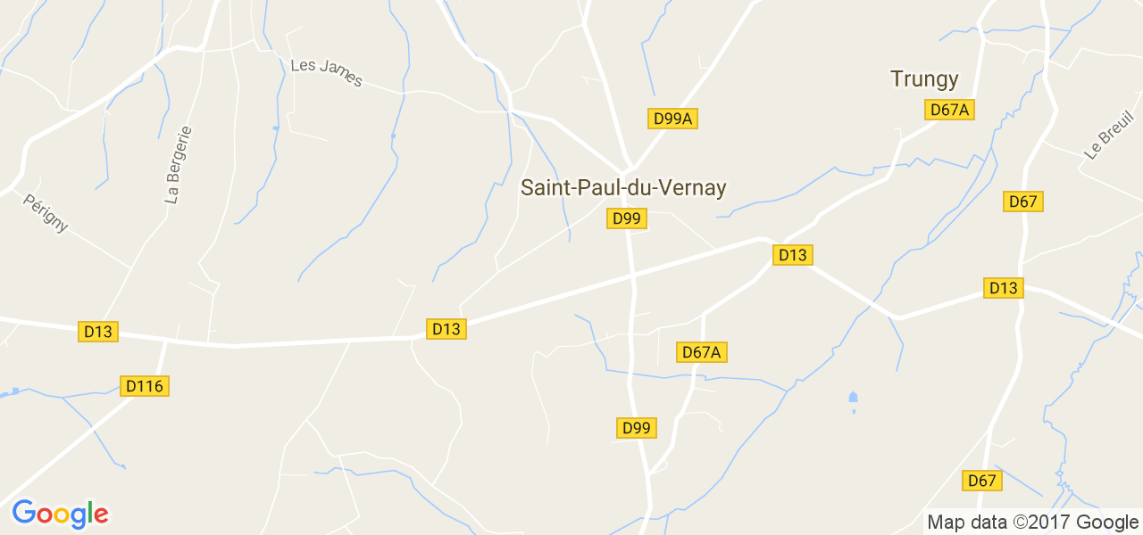 map de la ville de Saint-Paul-du-Vernay