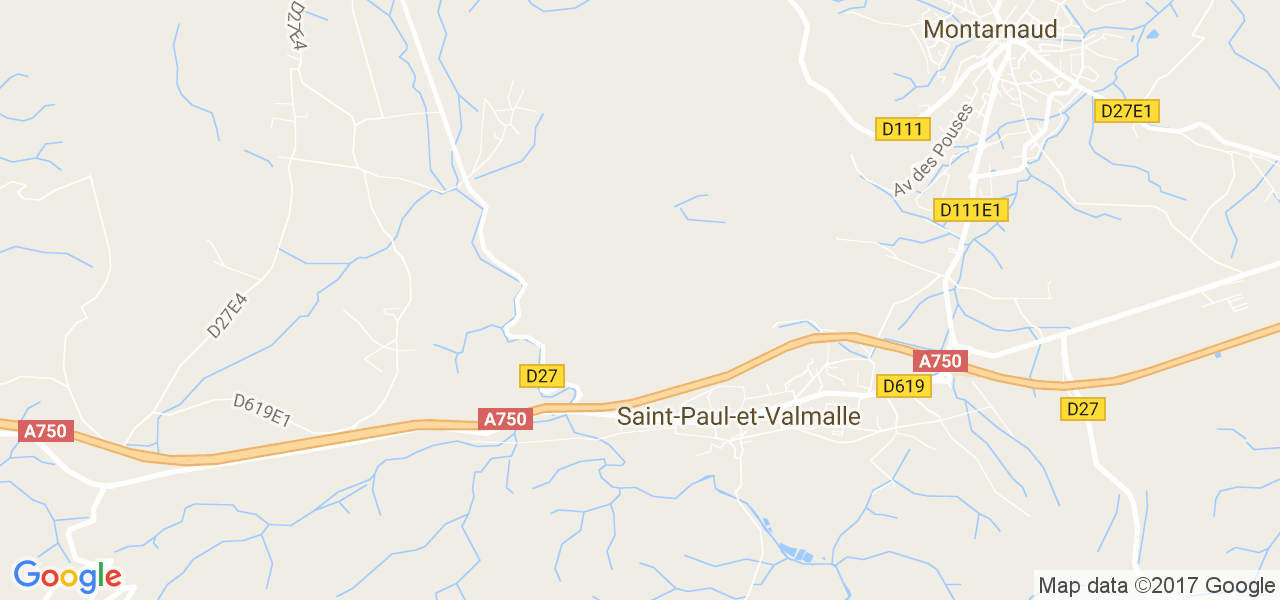 map de la ville de Saint-Paul-et-Valmalle