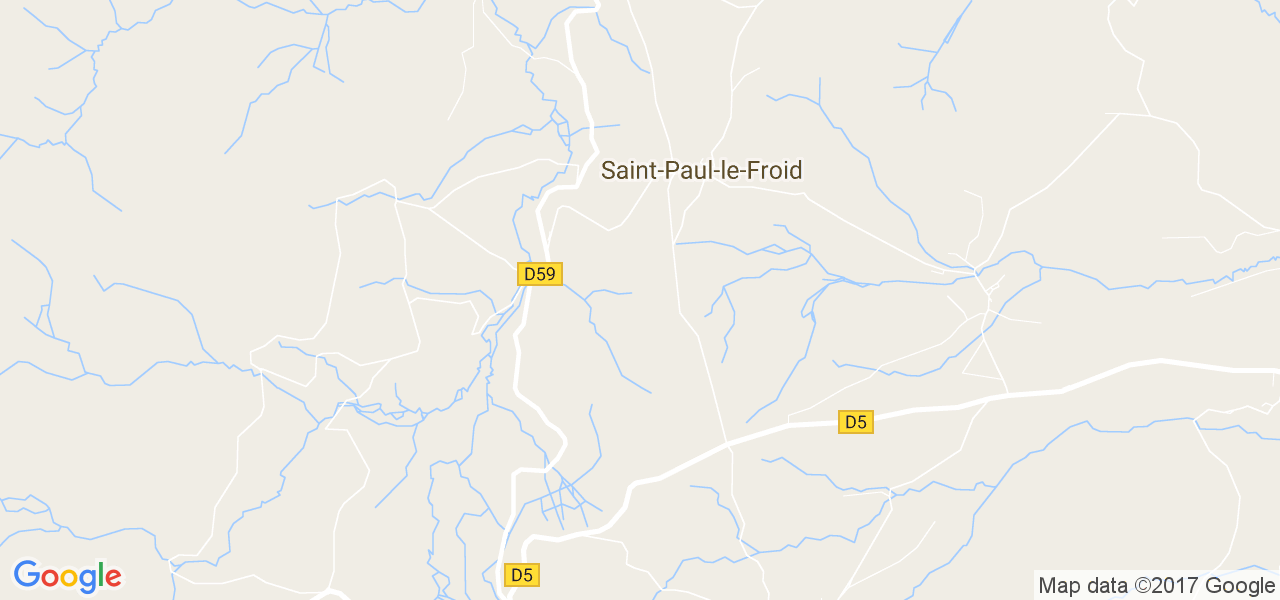 map de la ville de Saint-Paul-le-Froid