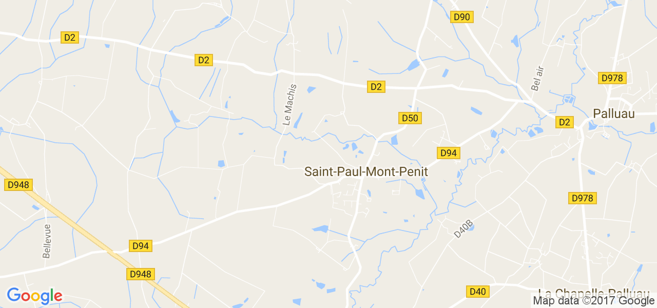 map de la ville de Saint-Paul-Mont-Penit