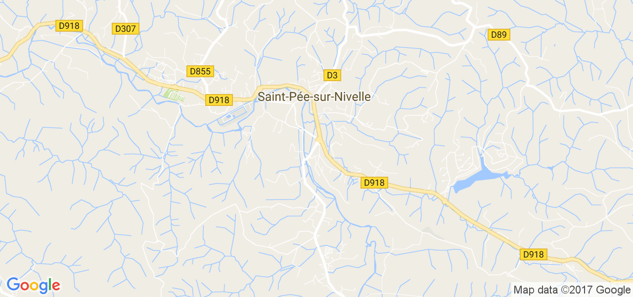 map de la ville de Saint-Pée-sur-Nivelle