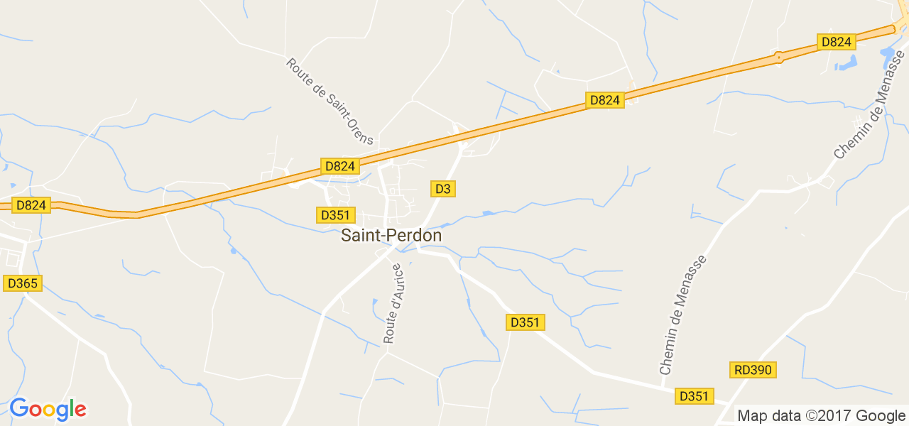 map de la ville de Saint-Perdon