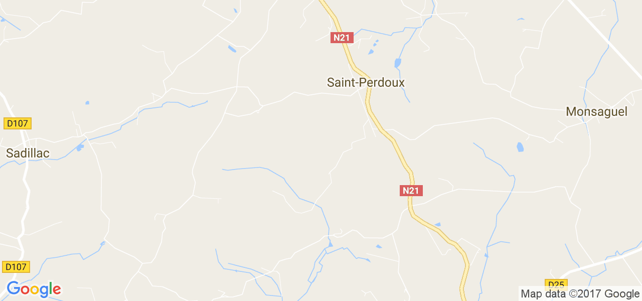 map de la ville de Saint-Perdoux