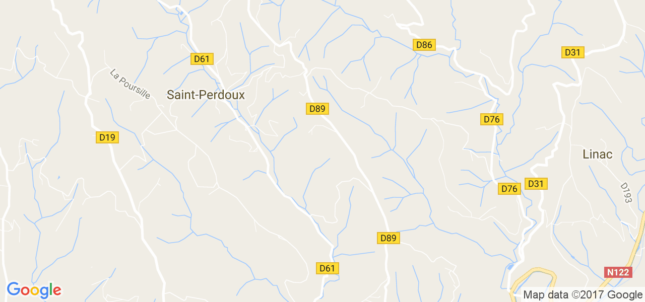 map de la ville de Saint-Perdoux