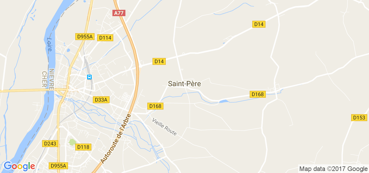 map de la ville de Saint-Père