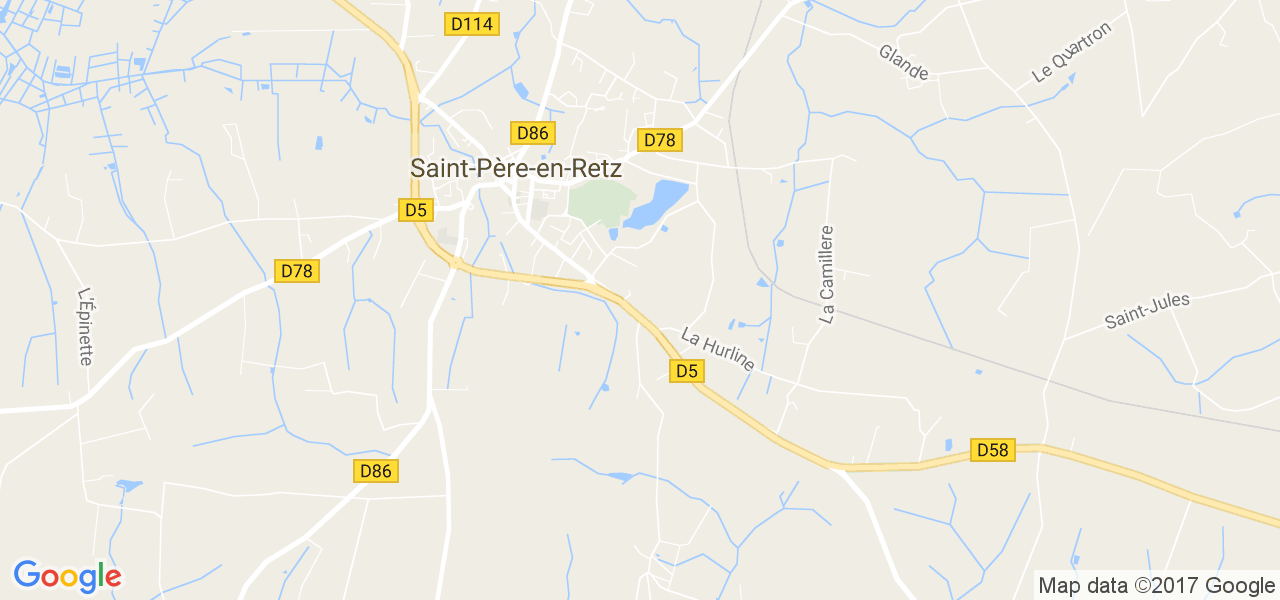 map de la ville de Saint-Père-en-Retz