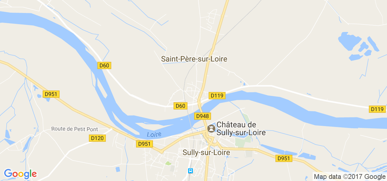 map de la ville de Saint-Père-sur-Loire