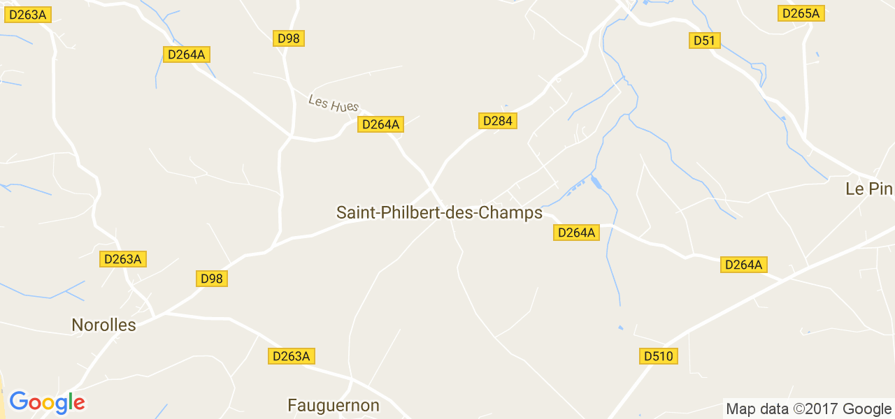 map de la ville de Saint-Philbert-des-Champs