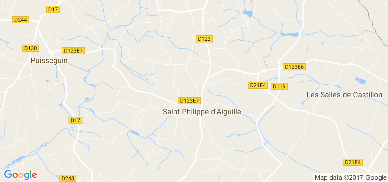 map de la ville de Saint-Philippe-d'Aiguille