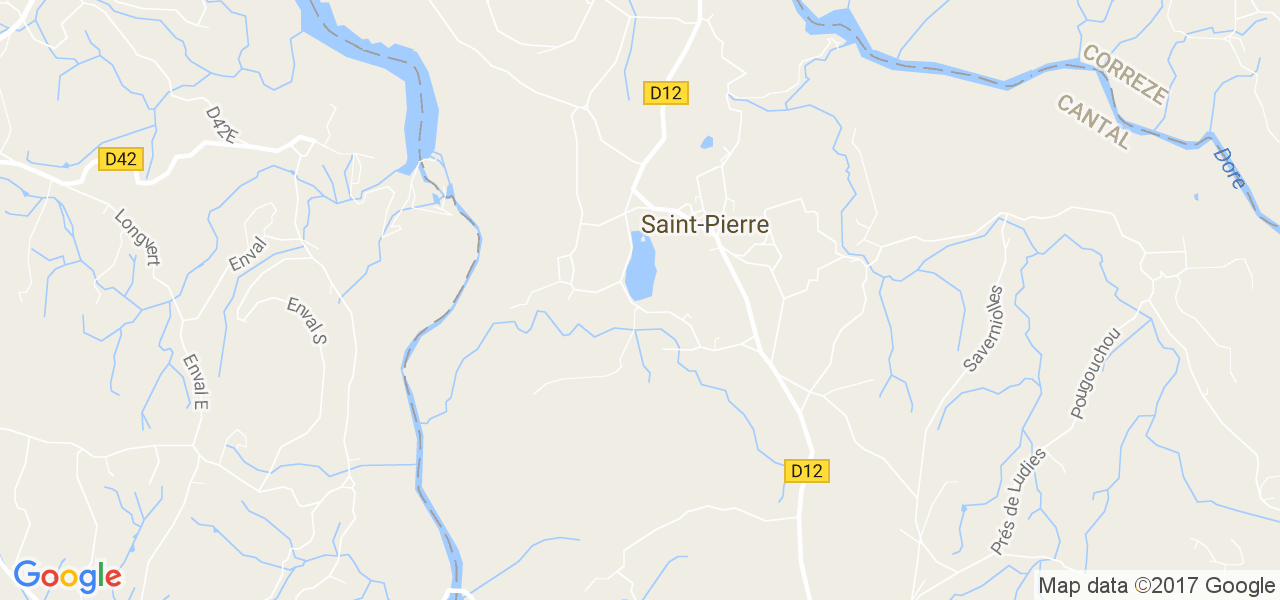 map de la ville de Saint-Pierre