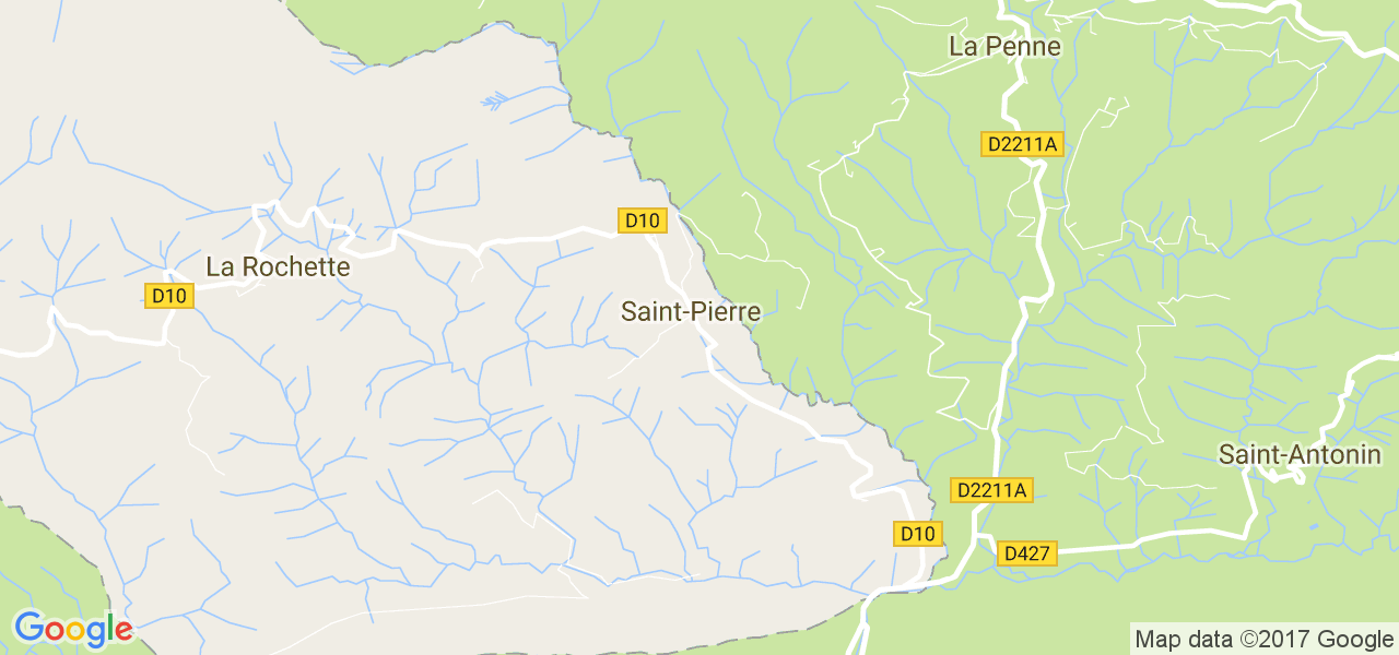 map de la ville de Saint-Pierre