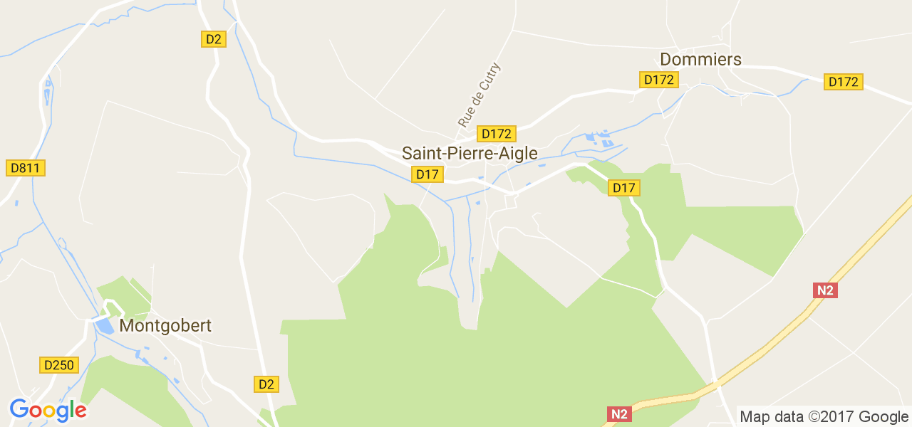 map de la ville de Saint-Pierre-Aigle