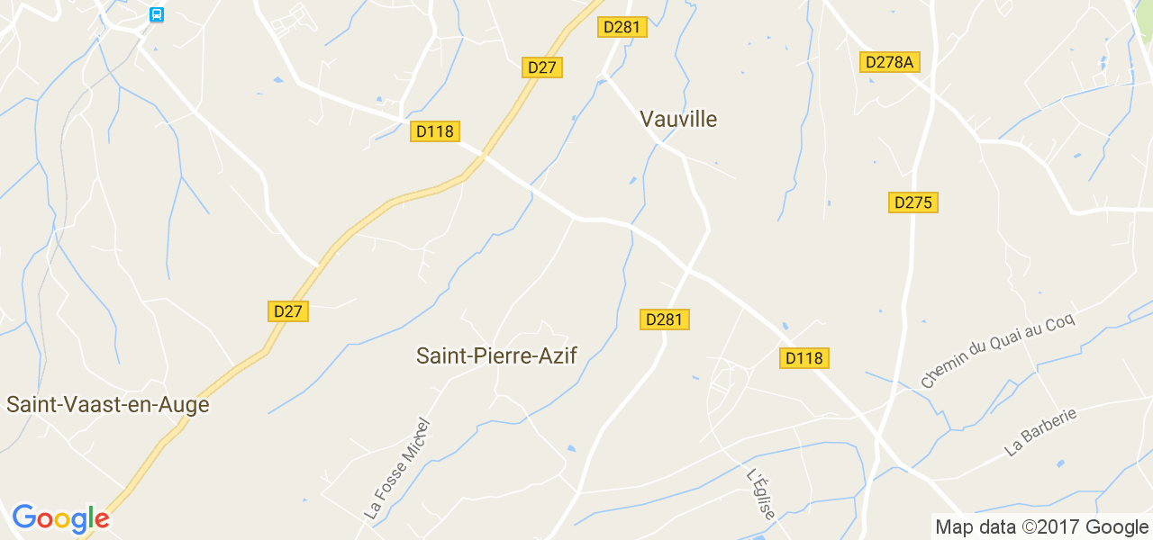 map de la ville de Saint-Pierre-Azif