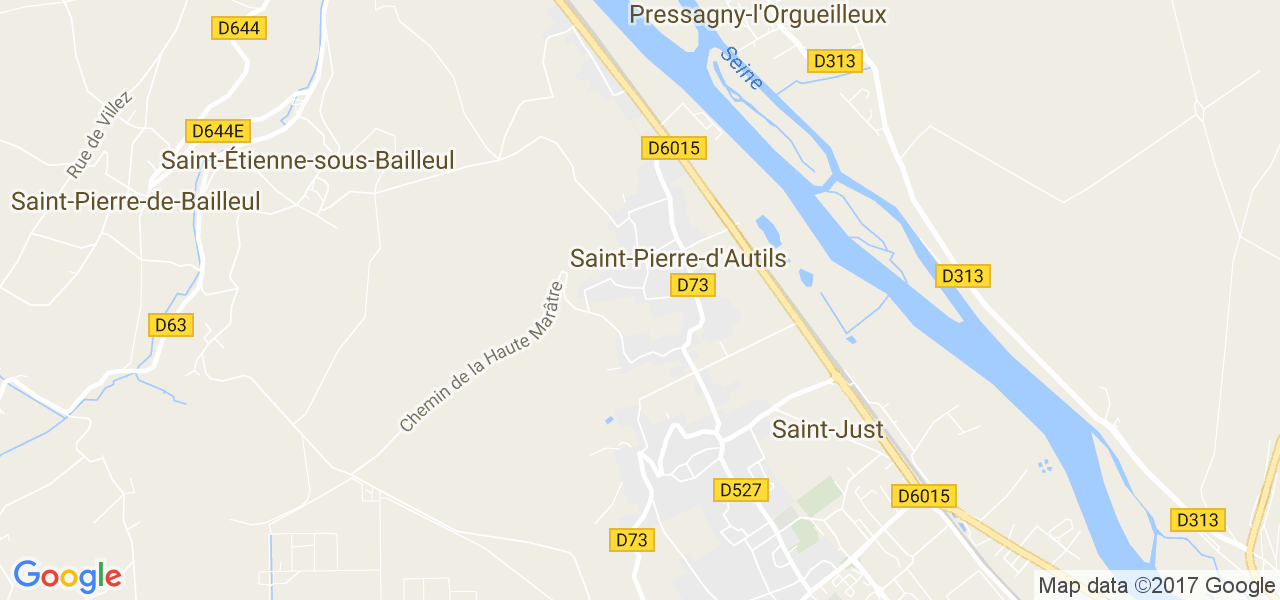 map de la ville de Saint-Pierre-d'Autils