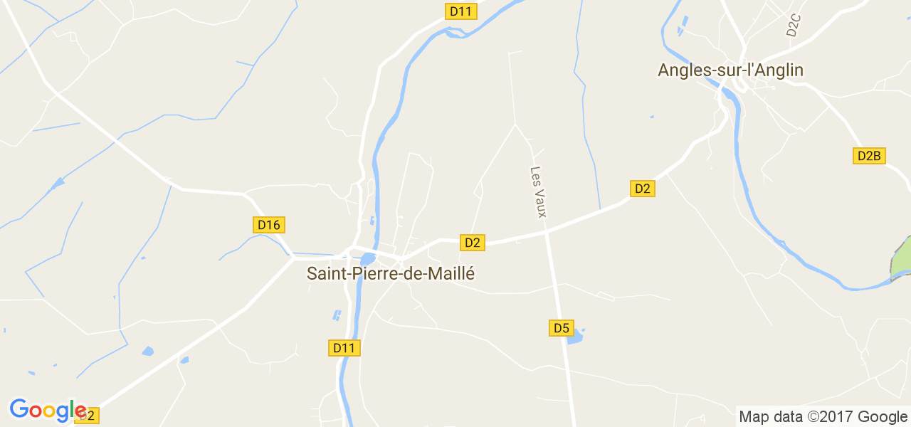 map de la ville de Saint-Pierre-de-Maillé