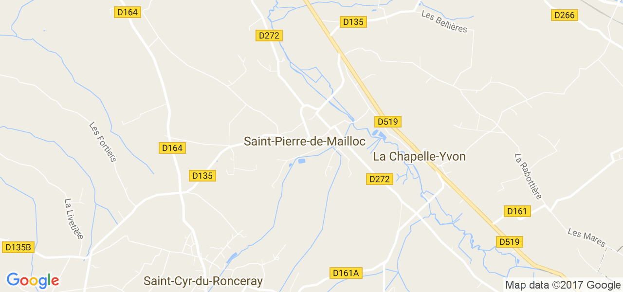 map de la ville de Saint-Pierre-de-Mailloc