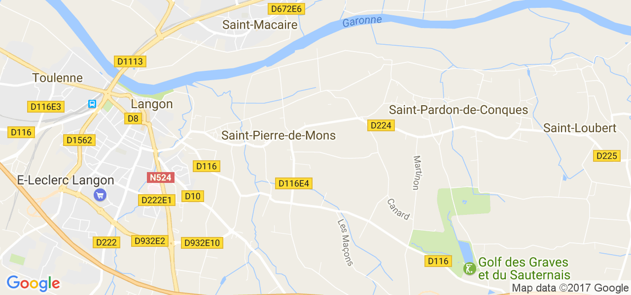 map de la ville de Saint-Pierre-de-Mons